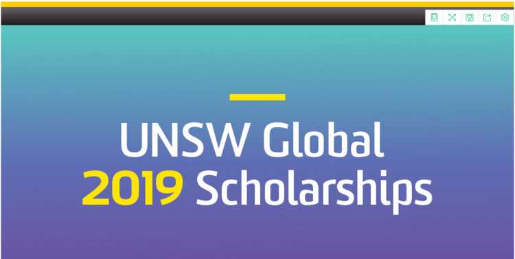 UNSW Global奖学金开放申请