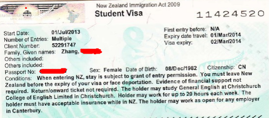 大龄未婚女成功获新西兰学生签