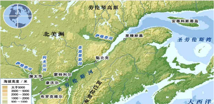 圣劳伦斯河(saint lawrence river)是北美五大湖的出水道,位于加拿大