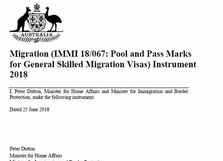 即日起，澳洲EOI打分重回六年前65分门槛