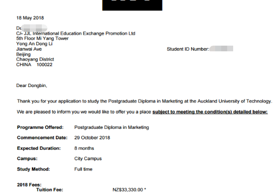 新西兰“专升硕”成功案例分享