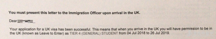 拿到签证后需要检查好最重要的一张纸