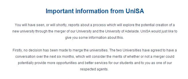 官方公告：南澳大学与阿德雷德大学合并解析