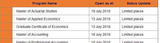 澳国立大学重要更新