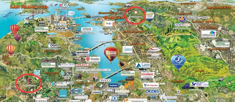 硅谷那些牛逼的大学和企业都在哪？