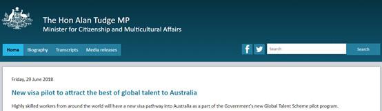 澳洲推出新全球人才签证, 待满3年可直申PR 澳洲推出新全球人才签证, 待满3年可直申PR