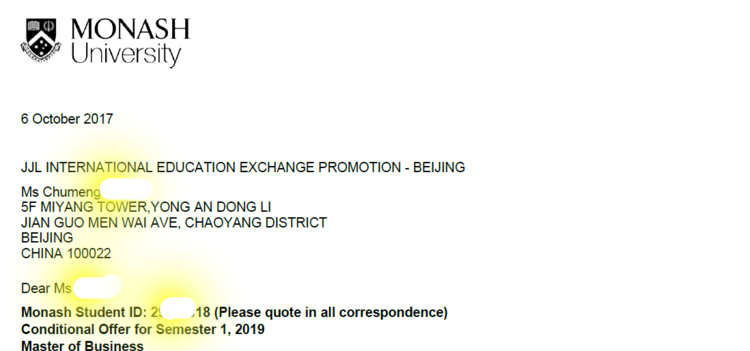 双非工程学生初涉商科,圆梦莫纳什大学 双非工程学生初涉商科,圆梦莫纳什大学