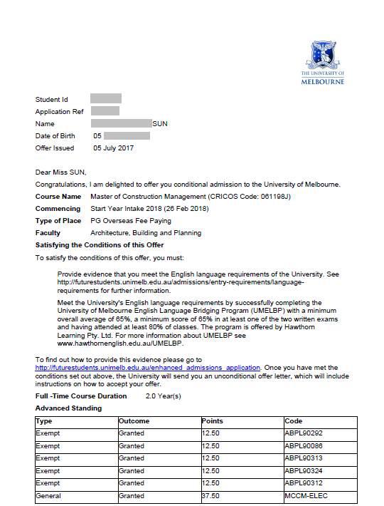 空挡五年成功入学澳大利亚名校