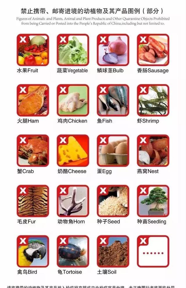 2018年出入海关,禁止携带入境的物品清单 2018年出入海关,禁止携带入境的物品清单