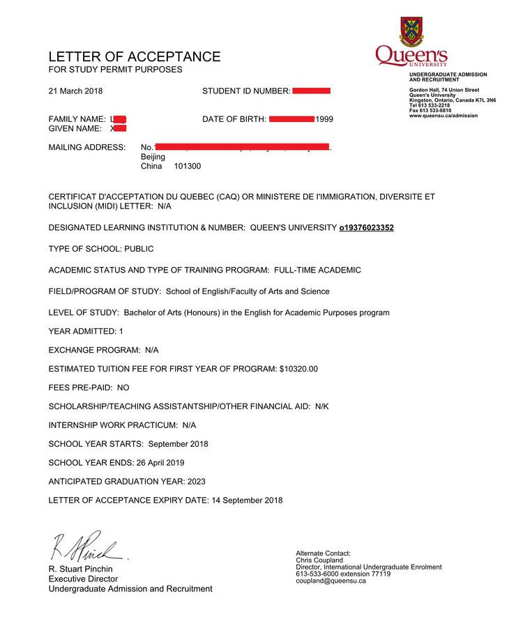 女王大学本科录取案例分析